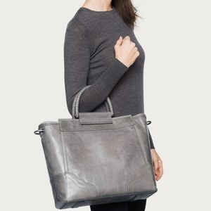 Frye Riviana Tote Bag Gray Large